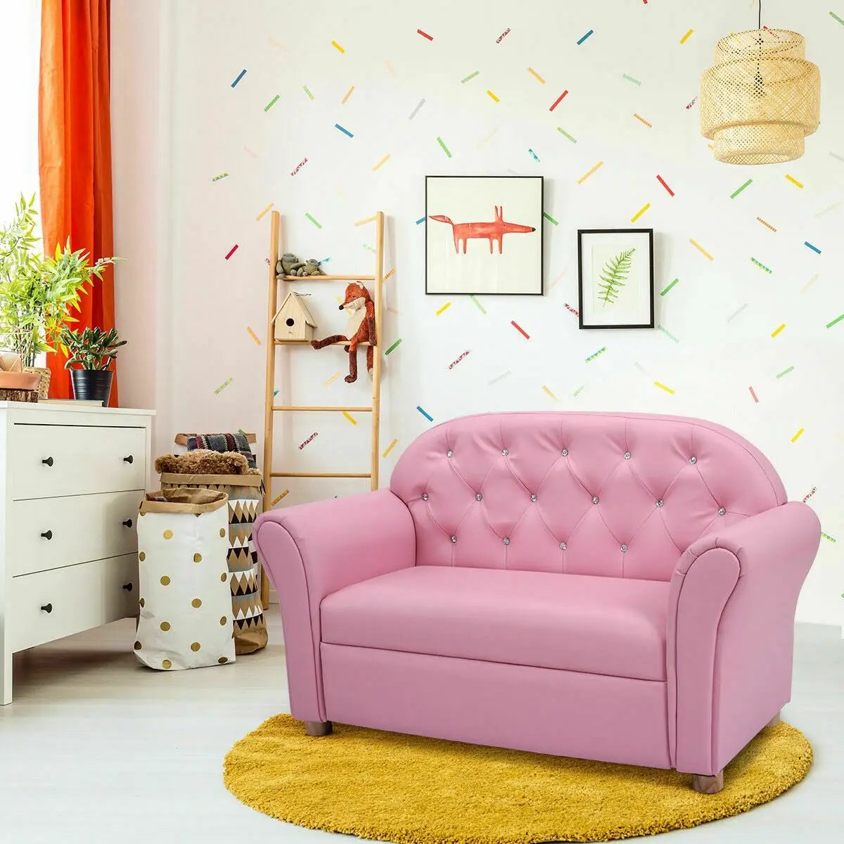 Kids Princess Armrest Chair Lounge Couch by DirectDeals