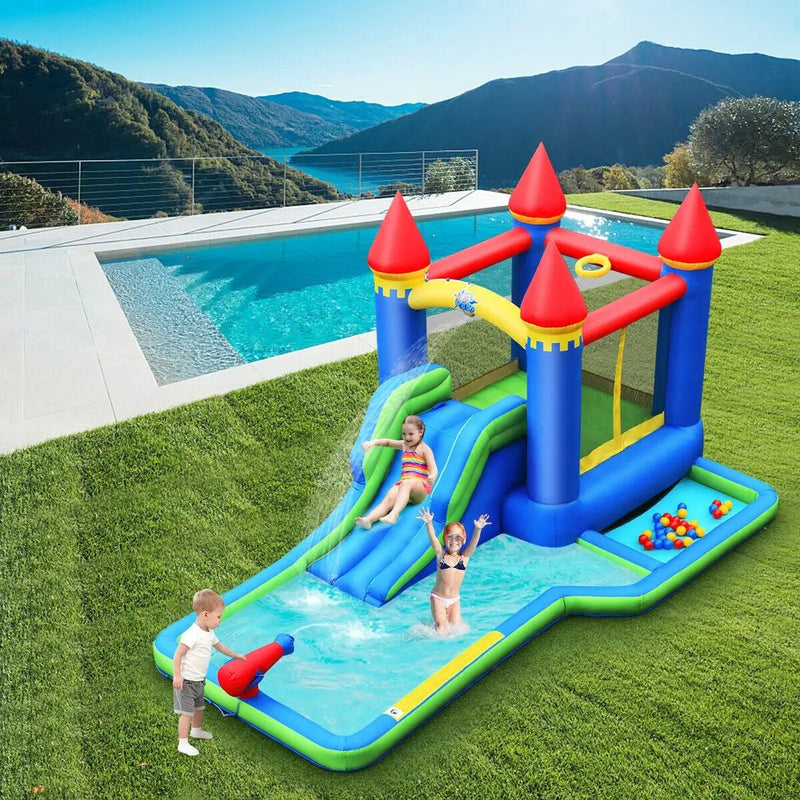 Kids Inflatable Bounce House Water Slide without Blower by DirectDeals
