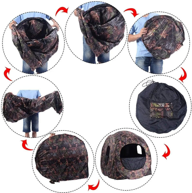 Portable Pop up Ground Camo Blind Hunting Enclosure by DirectDeals