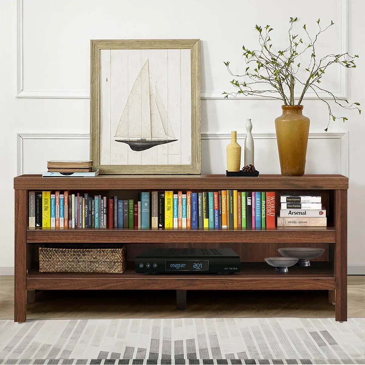 3-Tier TV Stand Console Cabinet for TV's up to 45 Inch with Storage Shelves, photo 6 of 16