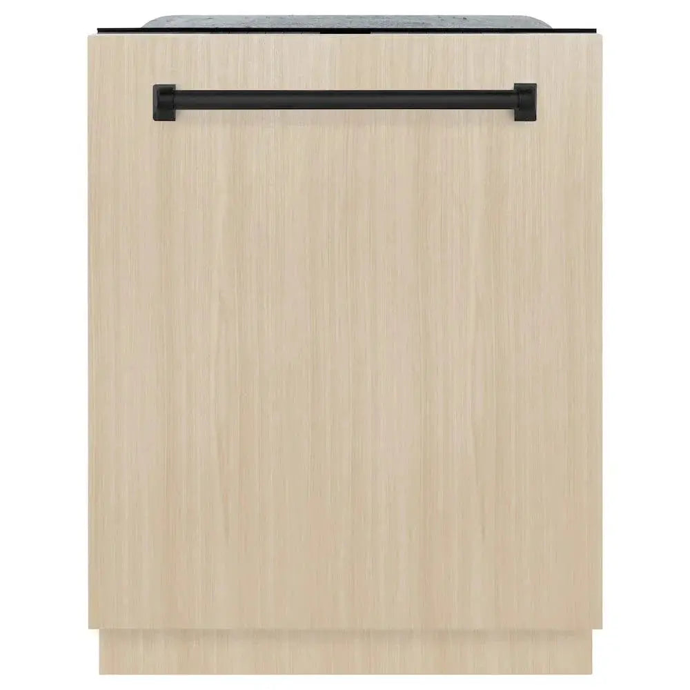 ZLINE Autograph Edition 24" Tall Tub Dishwasher, Custom Panel Ready, Matte Black DWMTZ-24-MB by Farmhouse Kitchen and Bath