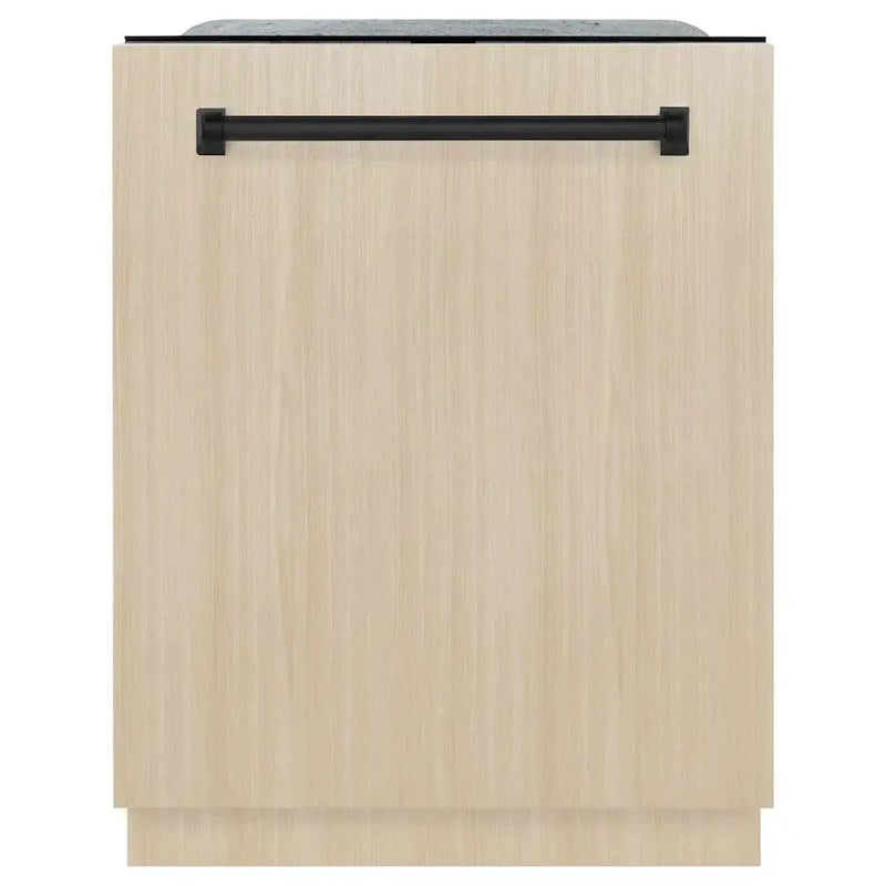 ZLINE Autograph Edition 24" Tall Tub Dishwasher, Custom Panel Ready, Matte Black DWMTZ-24-MB by Farmhouse Kitchen and Bath