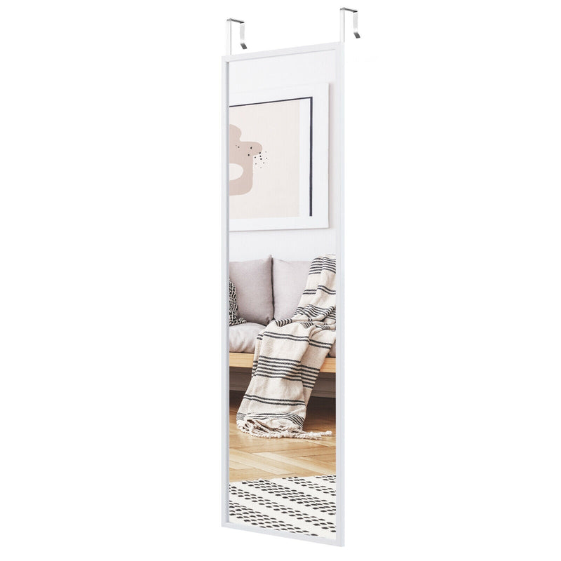 Full Length Metal Door Mirror with Adjustable Hook by DirectDeals
