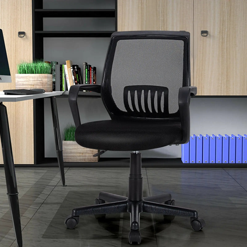 Mid-Back Mesh Height Adjustable Executive Chair with Lumbar Support by DirectDeals