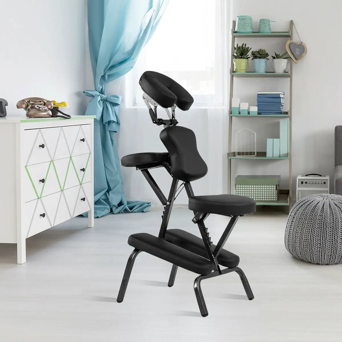 PU Leather Pad Travel Massage Chair with by DirectDeals