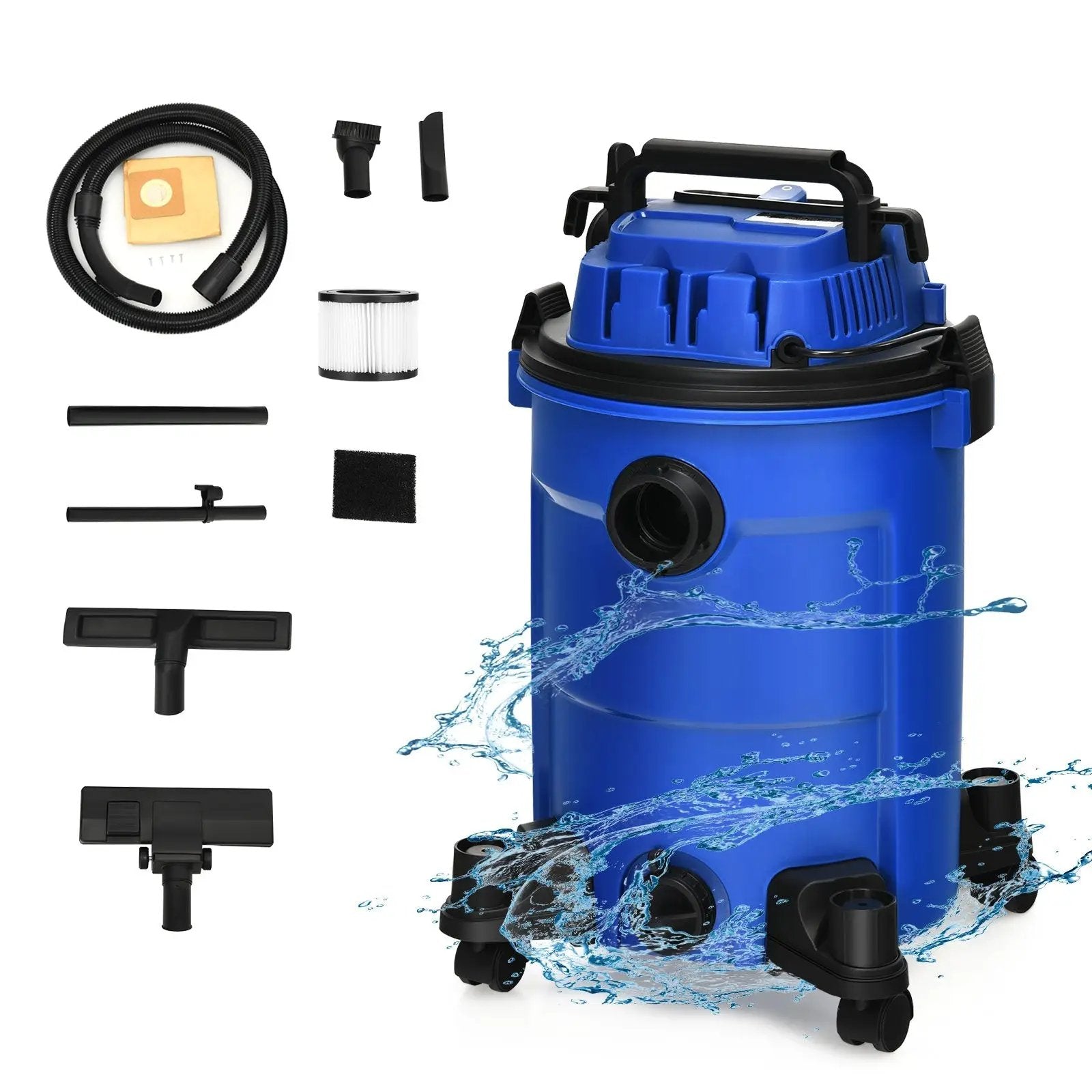 3 in 1 6.6 Gallon 4.8 Peak HP Wet Dry Vacuum Cleaner with Blower by DirectDeals