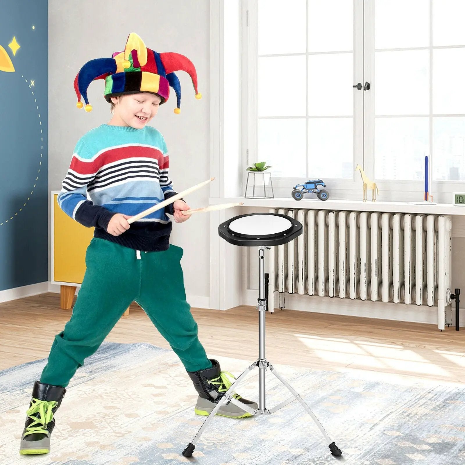 32 Note Glockenspiel Xylophone Percussion Bell Kit with Adjustable Stand by DirectDeals