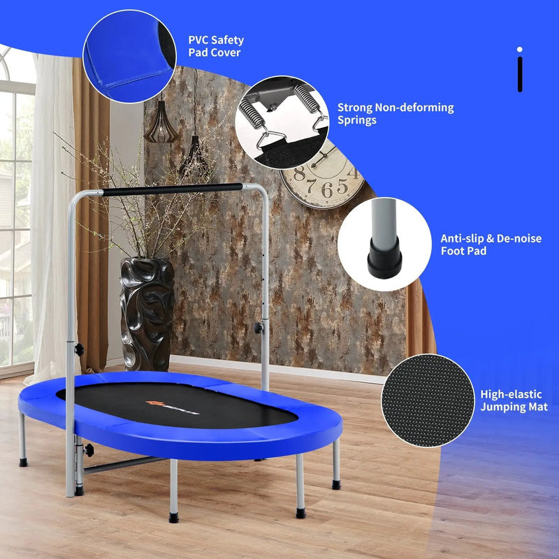 2-Person Foldable Mini Kids Fitness Rebounder Trampoline by DirectDeals