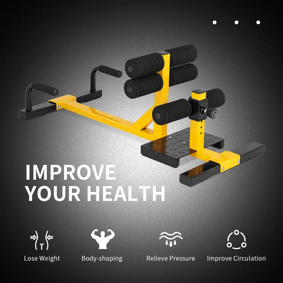 3-in-1 Sissy Squat Ab Workout Home Gym Sit-up Machine by DirectDeals