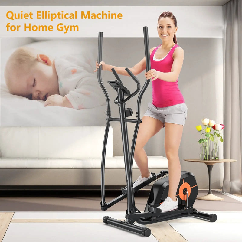Elliptical Exercise Machine Magnetic Cross Trainer with LCD Monitor by DirectDeals