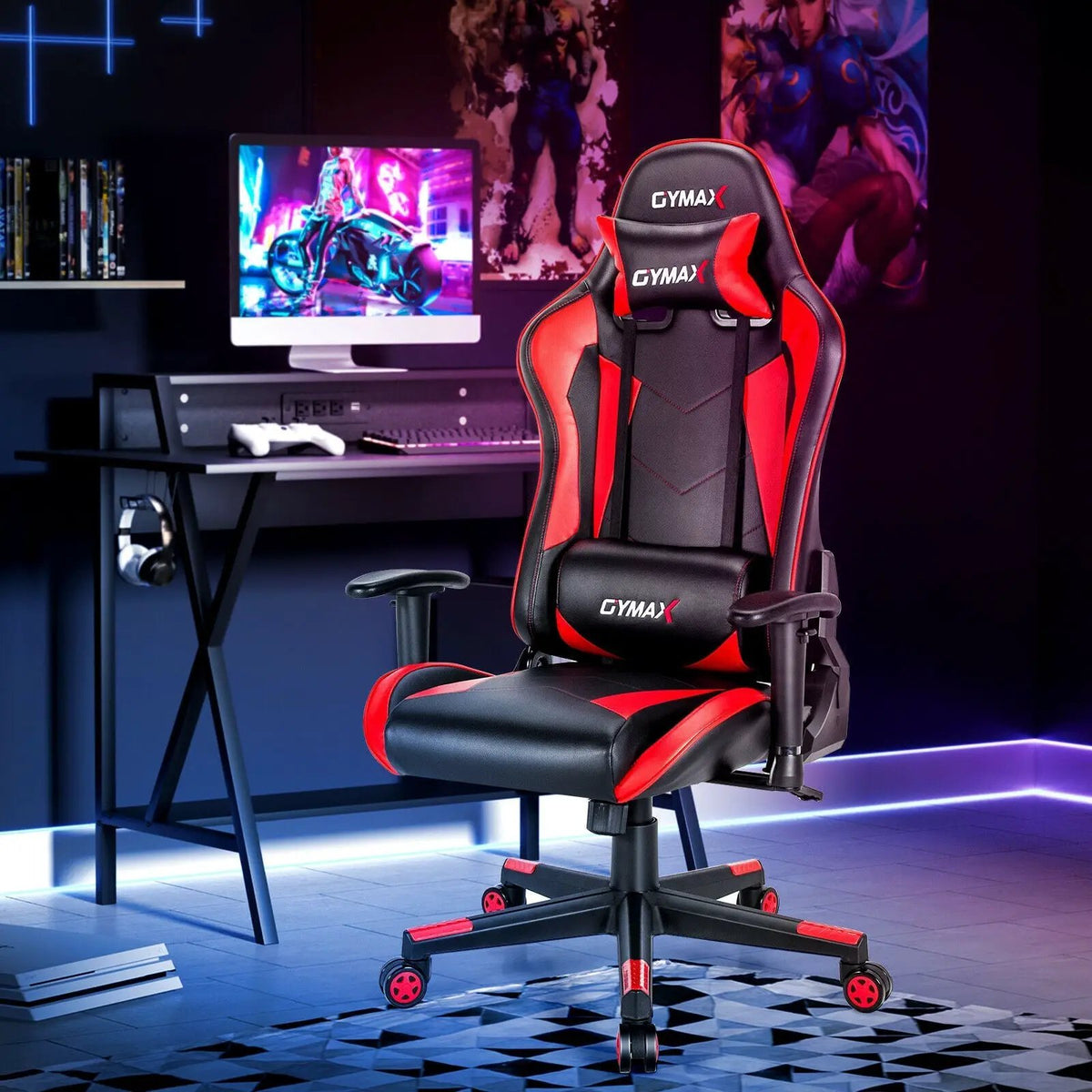Gaming Chair Adjustable Swivel Racing Style Computer Office Chair, photo 3 of 24