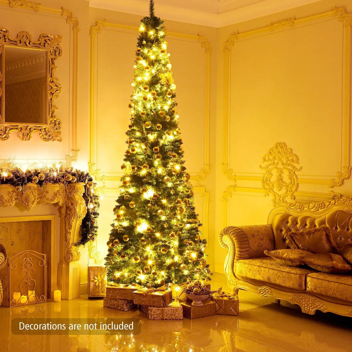 PVC Artificial Slim Pencil Christmas Tree, photo 2 of 12