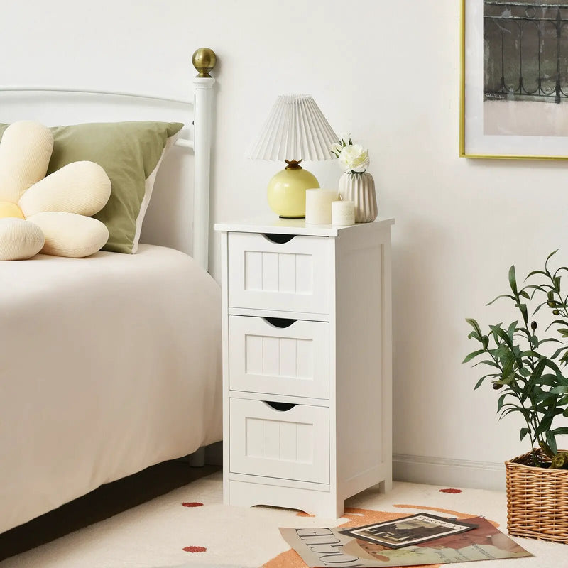 Bathroom Floor Freestanding Storage Organizer with 3 Drawers by DirectDeals