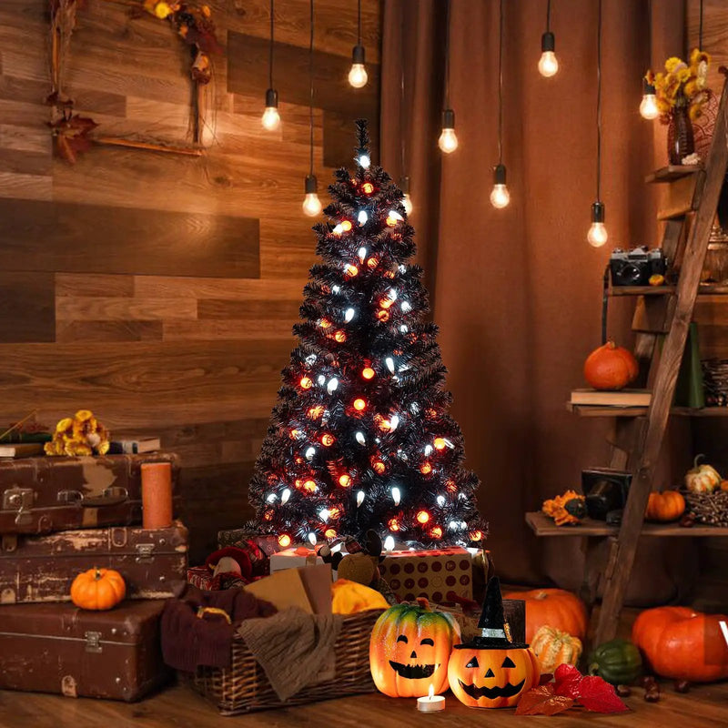 4.5 Feet Artificial Halloween Tree with 6 Lighting Modes and 5 Musics by DirectDeals