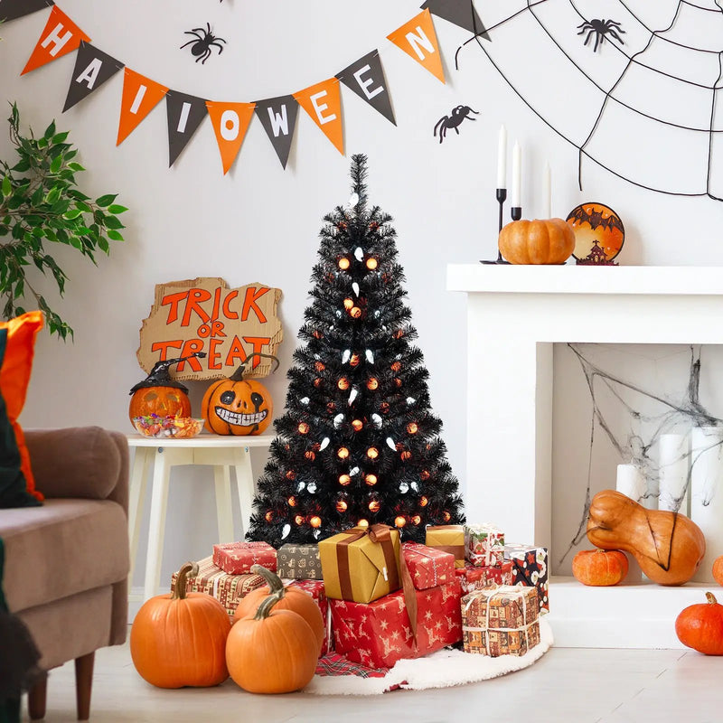4.5 Feet Artificial Halloween Tree with 6 Lighting Modes and 5 Musics by DirectDeals