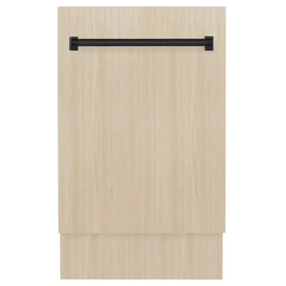 ZLINE Autograph 18" Dishwasher Stainless, Matte Black DWVZ-18-MB by Farmhouse Kitchen and Bath