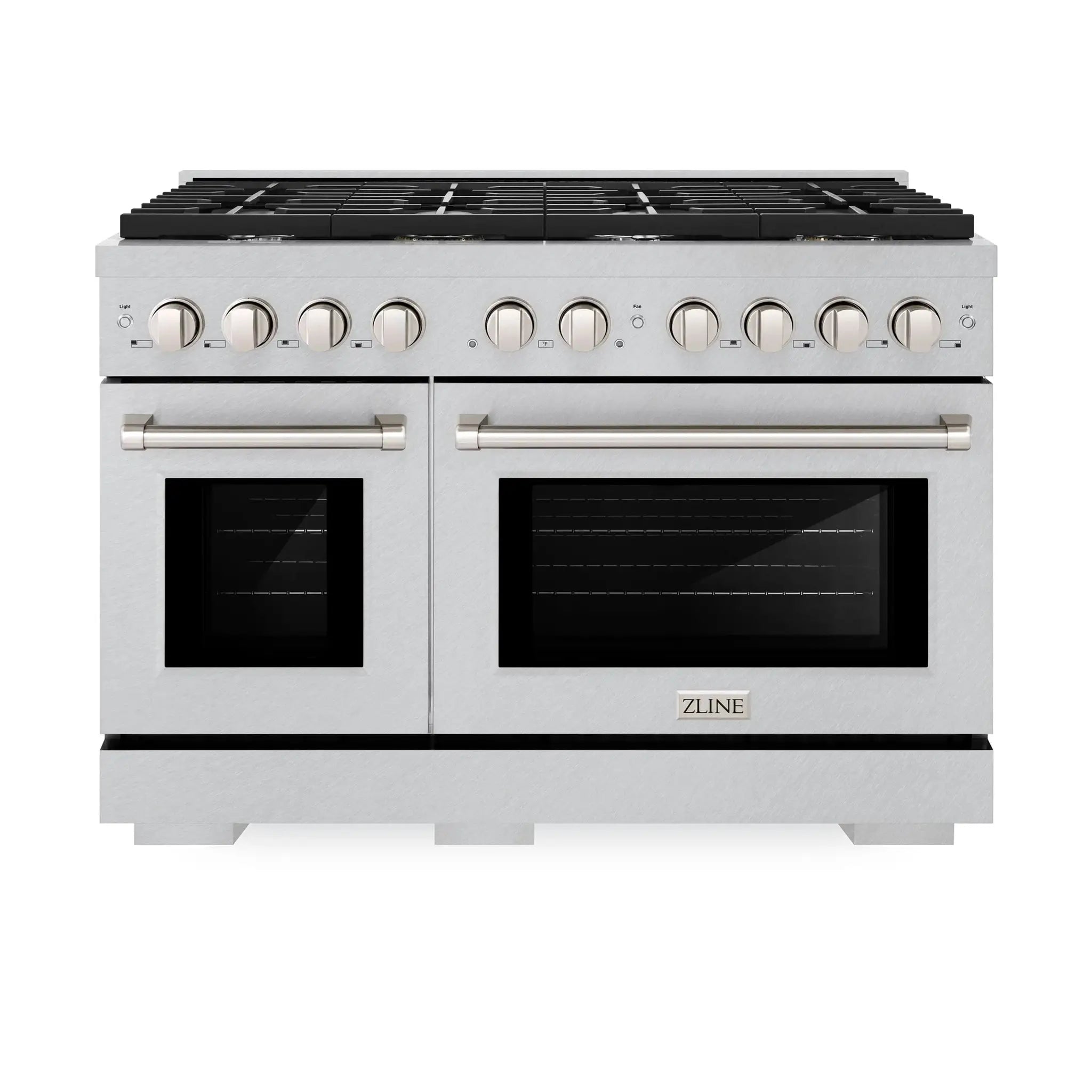 ZLINE 48"Paramount Dual Fuel Range DuraSnow® Stainless Steel SDRS-48 by Farmhouse Kitchen and Bath