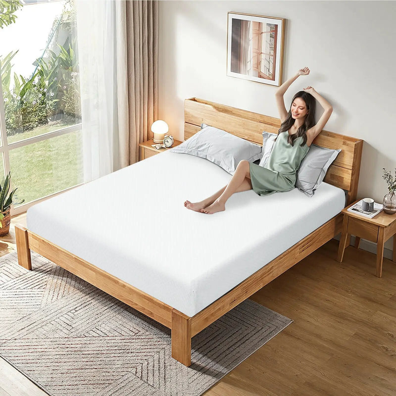 8 Inch Foam Medium Firm Mattress with Jacquard Cover by DirectDeals