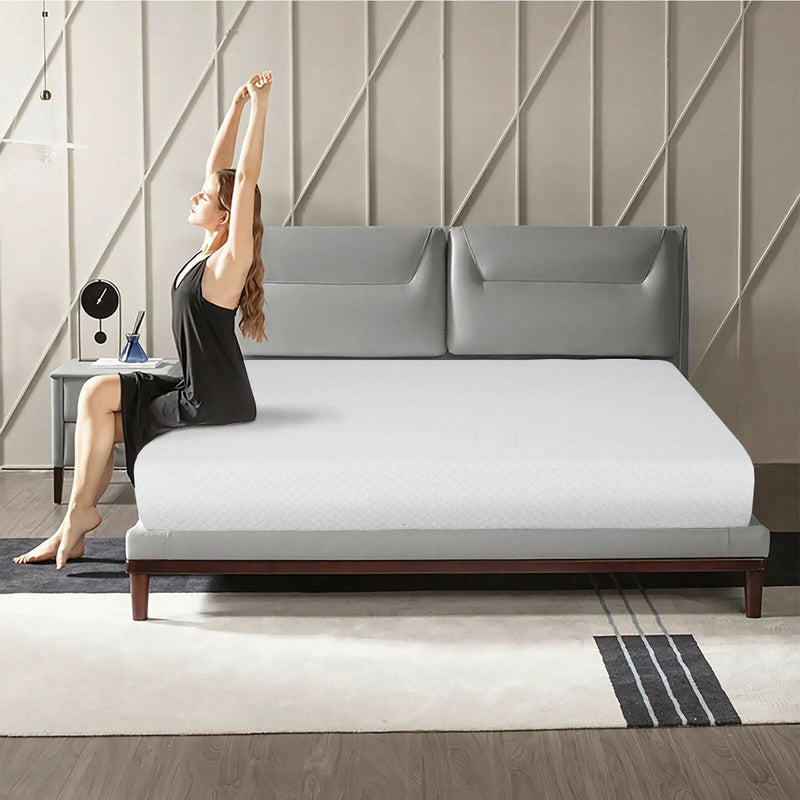 10 Inch Air Foam Pressure Relief Bed Mattress with Jacquard Soft Cover by DirectDeals