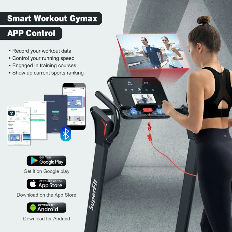 2.25 HP Electric Motorized Folding Running Treadmill Machine with LED Display by DirectDeals