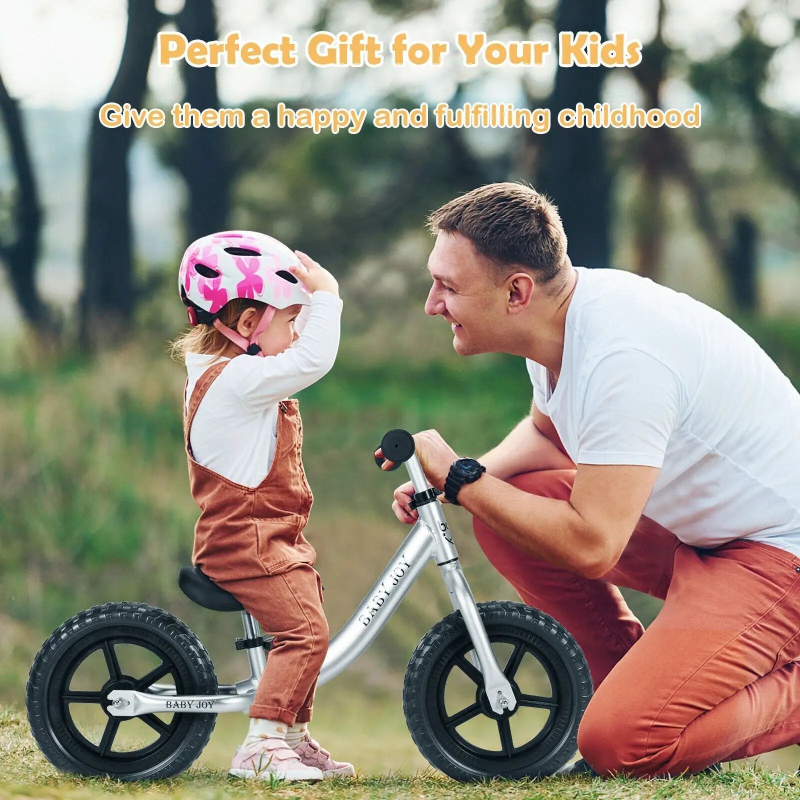Aluminum Adjustable No Pedal Balance Bike for Kids-Black by DirectDeals