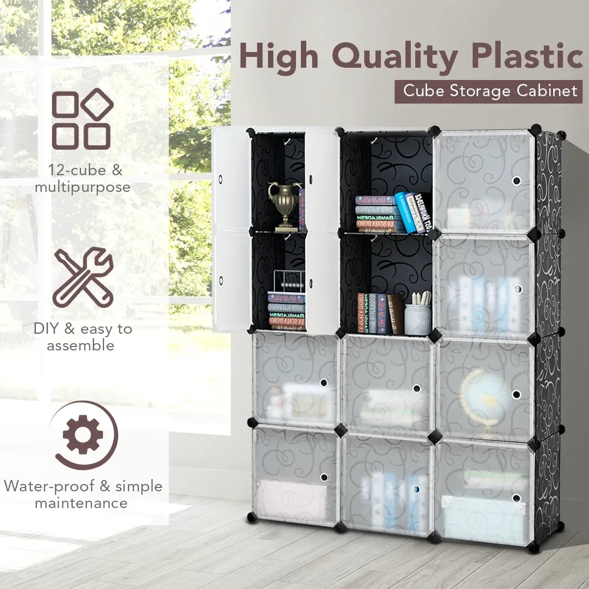 DIY 12 Cube Portable Closet Storage Organizer by DirectDeals