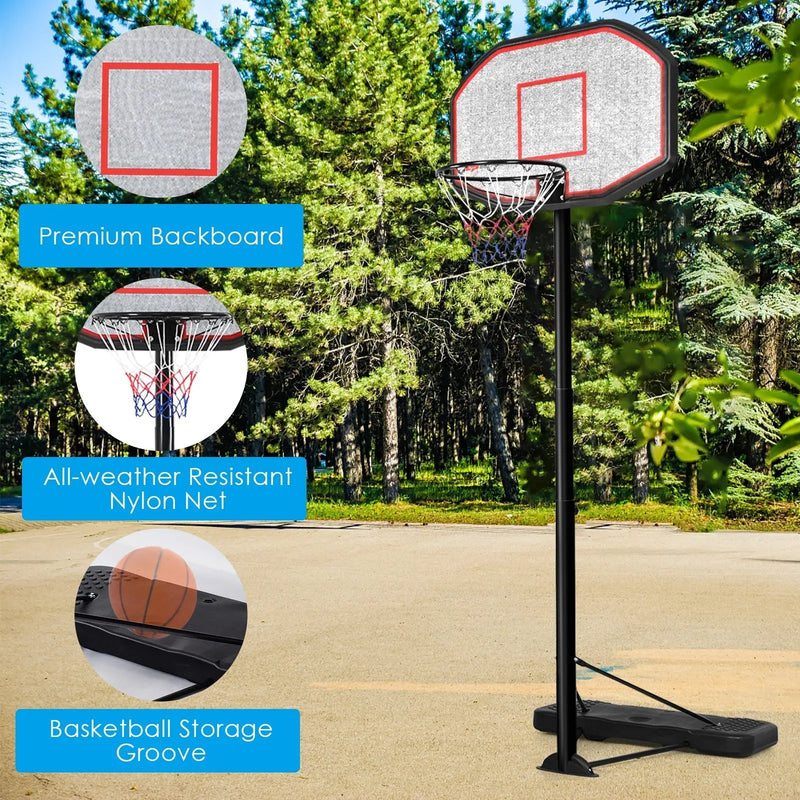 43 Inch Indoor Outdoor Height Adjustable Basketball Hoop by DirectDeals