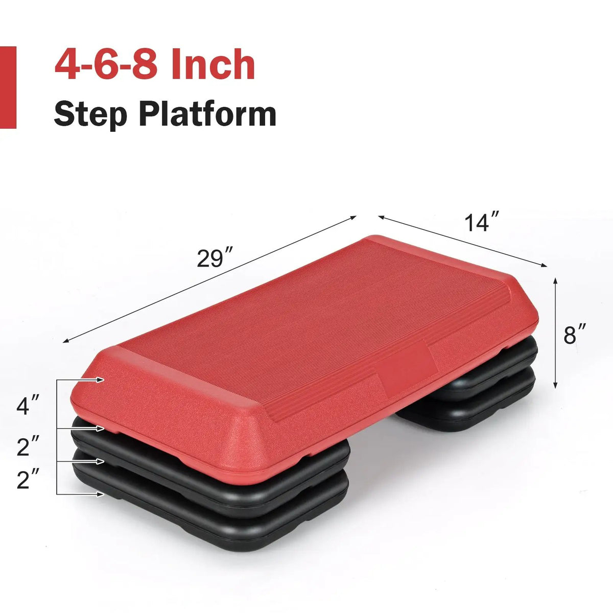 29 Inch Adjustable Workout Fitness Aerobic Stepper Exercise Platform, photo 13 of 24