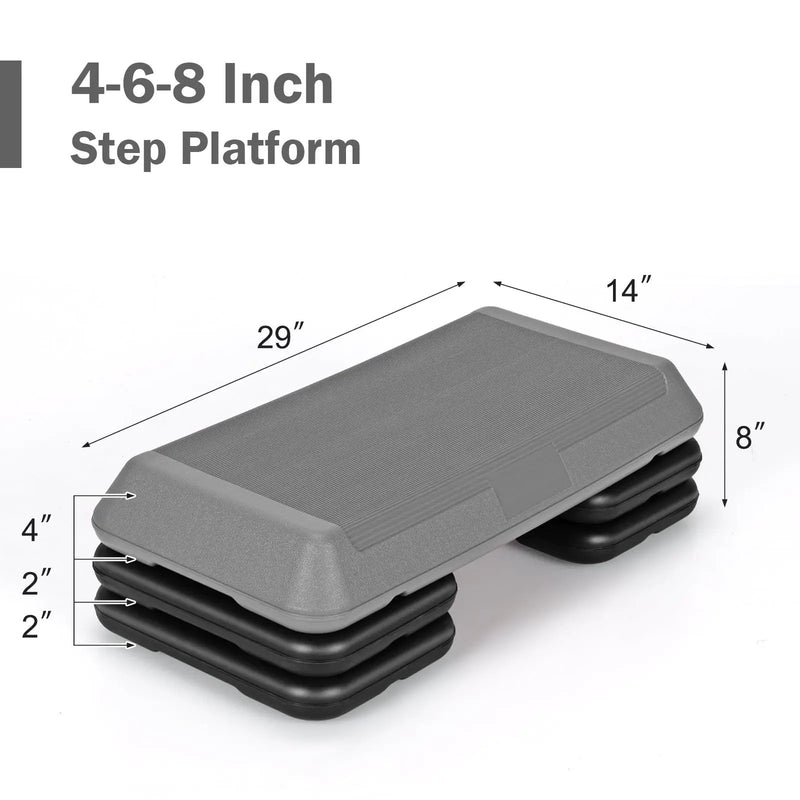 29 Inch Adjustable Workout Fitness Aerobic Stepper Exercise Platform by DirectDeals