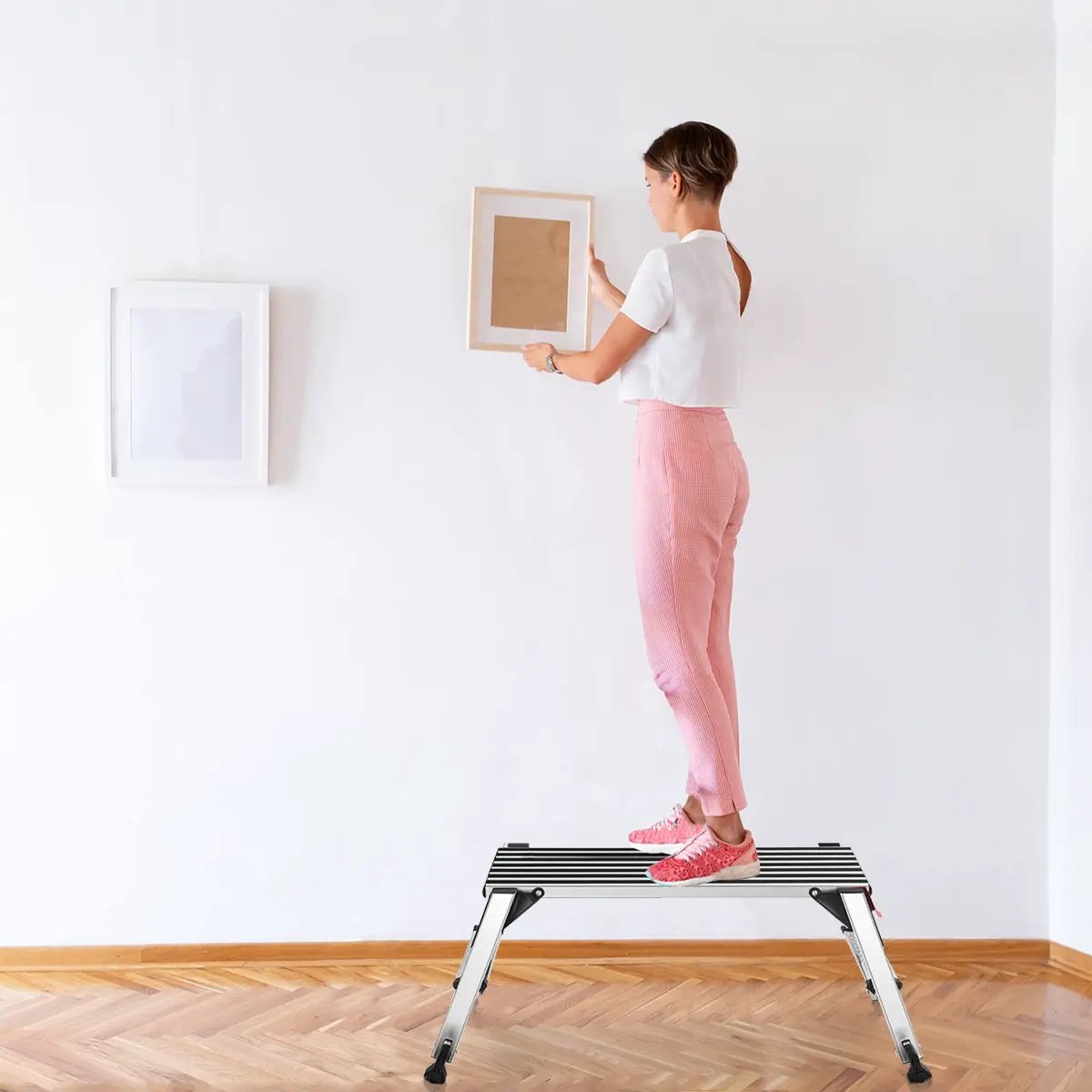 330 lbs Aluminum Folding Non-slip Drywall Step Stool Ladder by DirectDeals