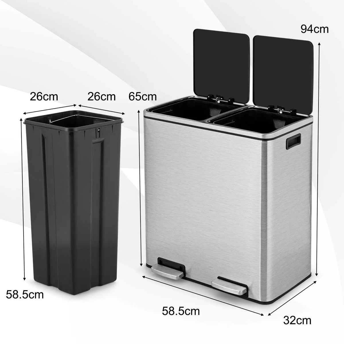 16 Gallon Dual Step Trash Can, photo 5 of 9