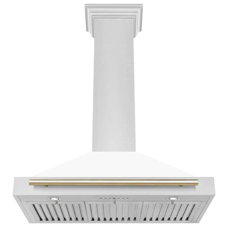 ZLINE 36" Autograph Stainless Wall Range Hood KB4STZ-WM36-G by Farmhouse Kitchen and Bath