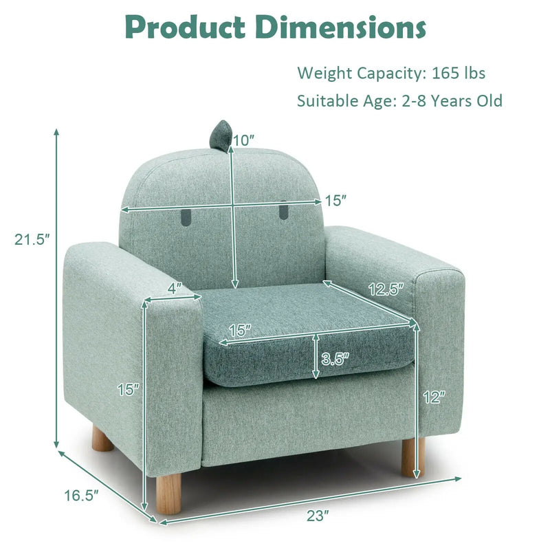 Kids Sofa with Armrest and Thick Cushion by DirectDeals