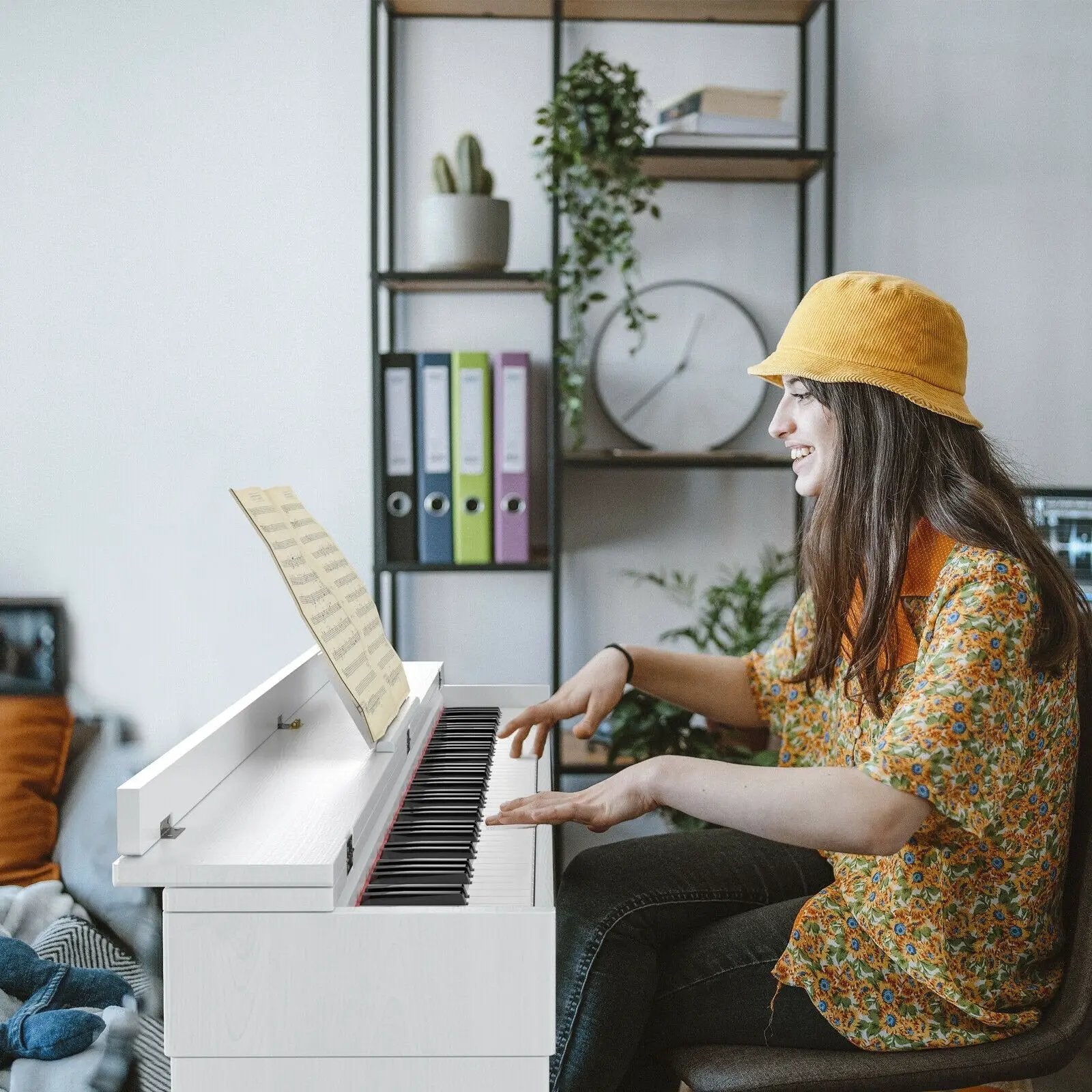 88 Key Full Size Electric Piano Keyboard with Stand 3 Pedals MIDI Function by DirectDeals