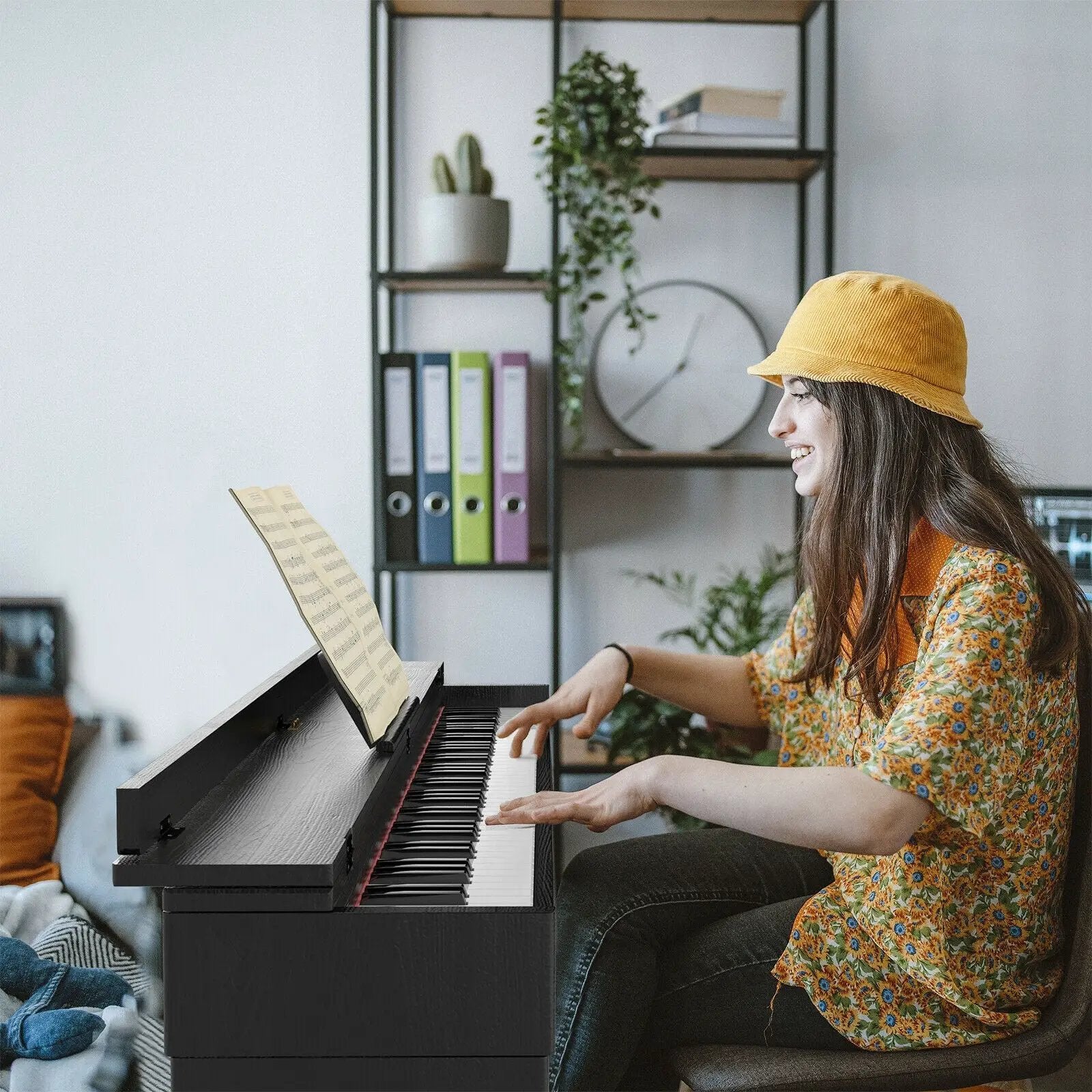 88 Key Full Size Electric Piano Keyboard with Stand 3 Pedals MIDI Function by DirectDeals