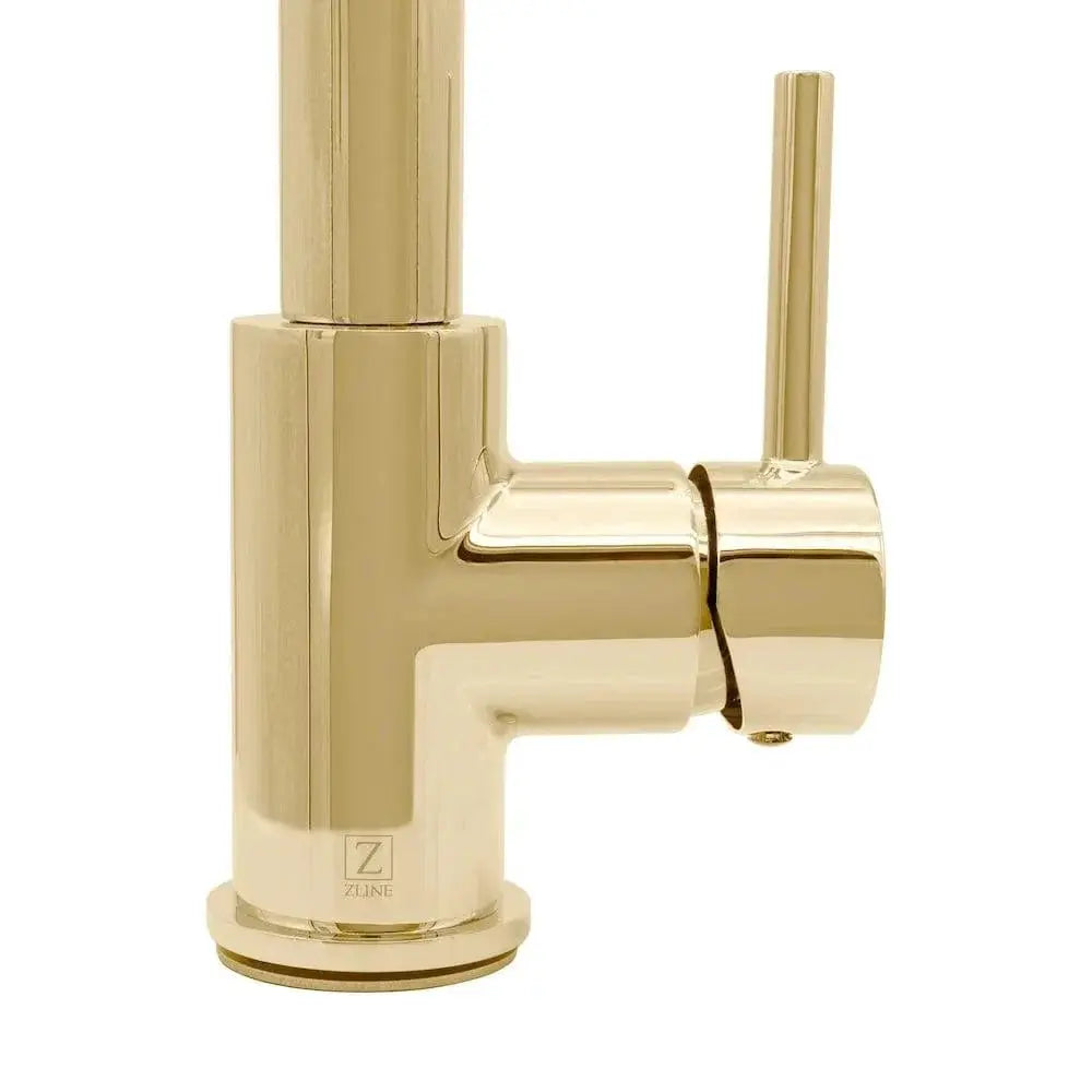 ZLINE Dante Kitchen Faucet In Polished Gold, DNT-KF-PG by Farmhouse Kitchen and Bath