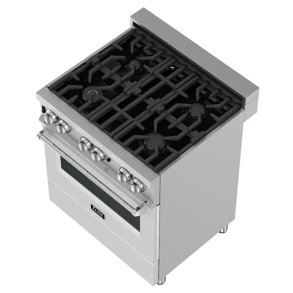 ZLINE 30" Bundle Range RAS-WM-30 & Range Hood 8654WM-30, 2KP-RASWMRH30 by Farmhouse Kitchen and Bath