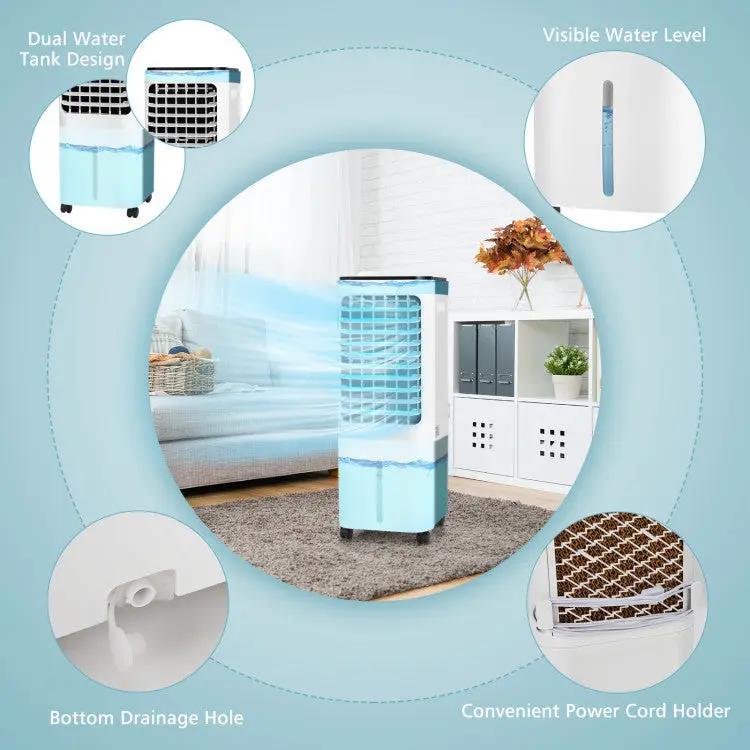 4-in-1 Air Cooler - 12L Tank & 4 Ice Packs by DirectDeals
