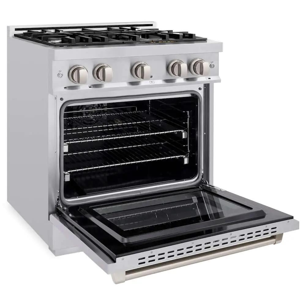 ZLINE 30" Select Gas Range Convection Gas Oven Stainless Steel HGR30 by Farmhouse Kitchen and Bath
