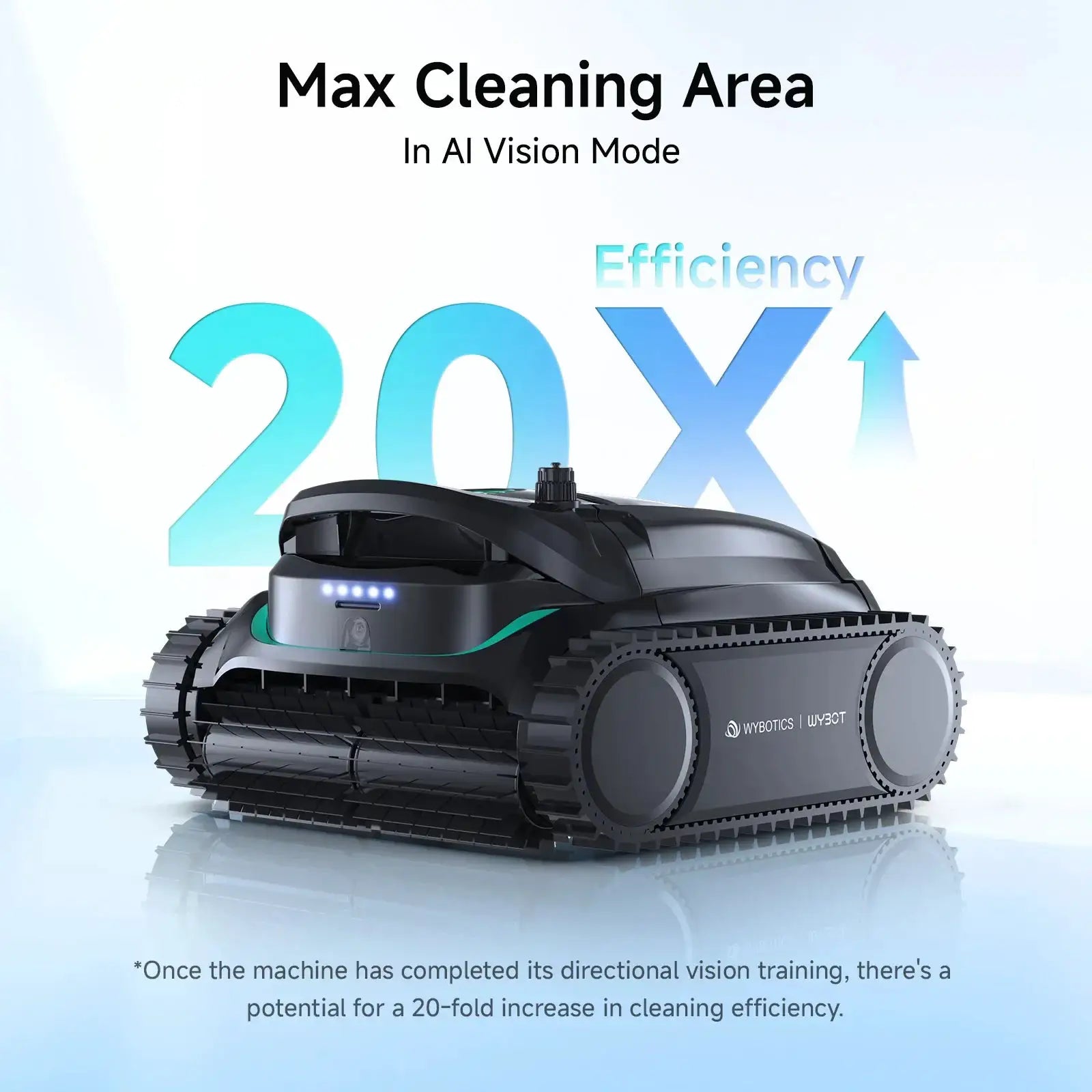 WYBOT M2 Vision Tech High-End Cordless Robotic Pool Cleaner by WYBOT