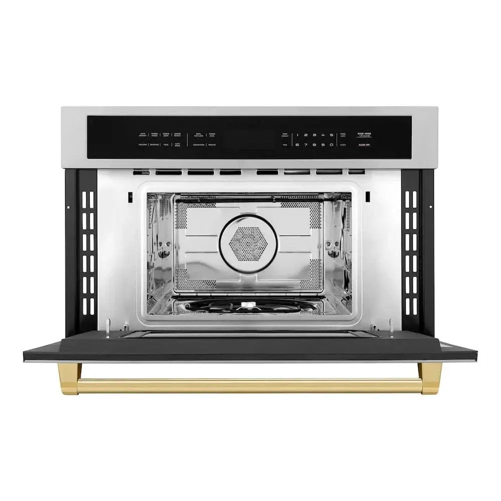 ZLINE 30” Convection Microwave, Stainless Steel, Gold MWOZ-30-G by Farmhouse Kitchen and Bath