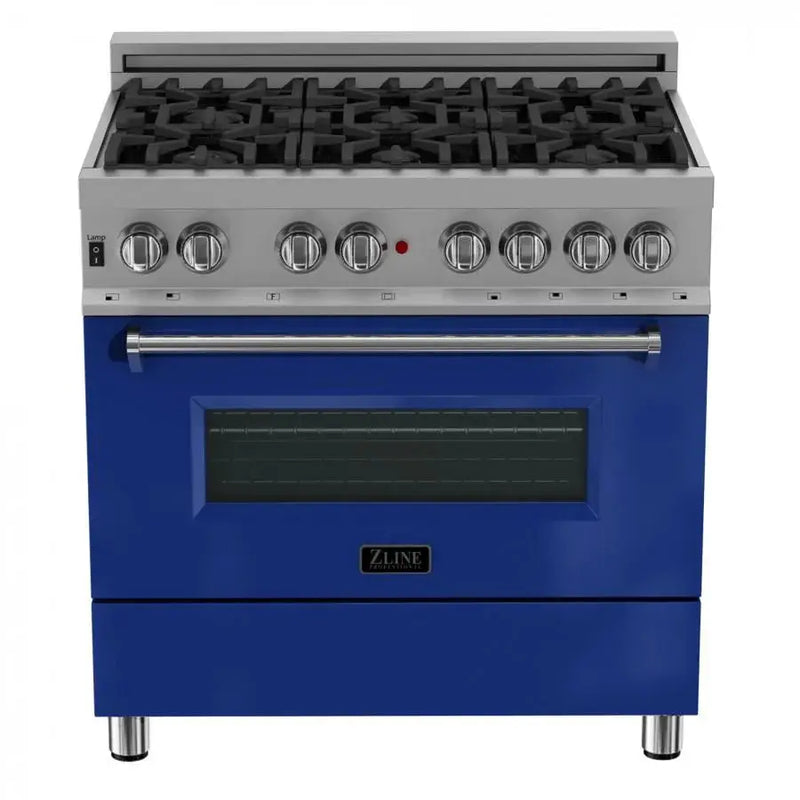 ZLINE 36" Bundle Range RAS-BG-36 & Range Hood 8654BG-36, 2KP-RASBGRH36 by Farmhouse Kitchen and Bath