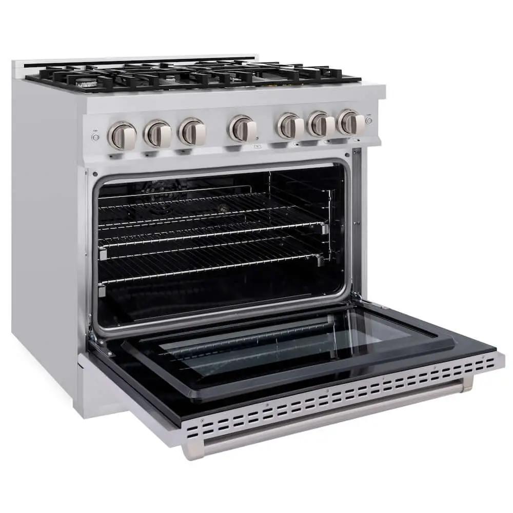 ZLINE 36" Select Gas Range Convection Gas Oven Stainless Steel HGR36 by Farmhouse Kitchen and Bath