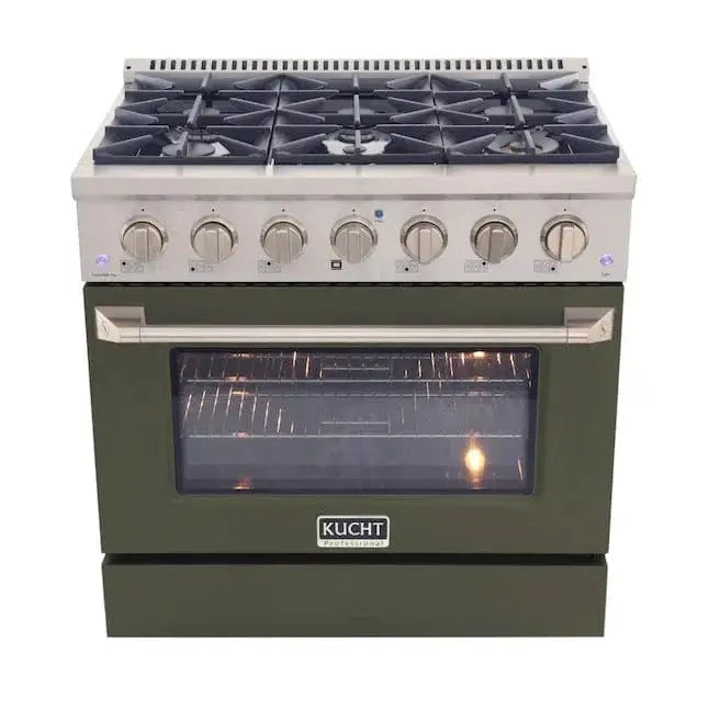 Kucht 36” Pro-Style Kitchen Dual Fuel Range - KDF362-OG by Farmhouse Kitchen and Bath