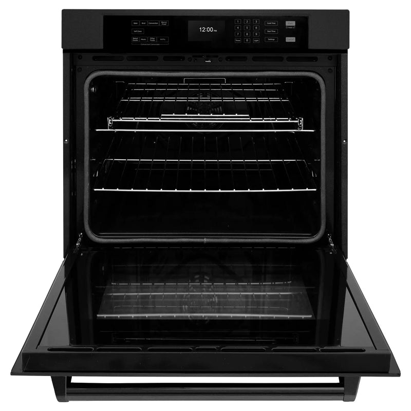 ZLINE 30 "Professional True Convection Single Wall Oven, Air Fry, Self Clean, Black Stainless Steel, WASB-30 by Farmhouse Kitchen and Bath