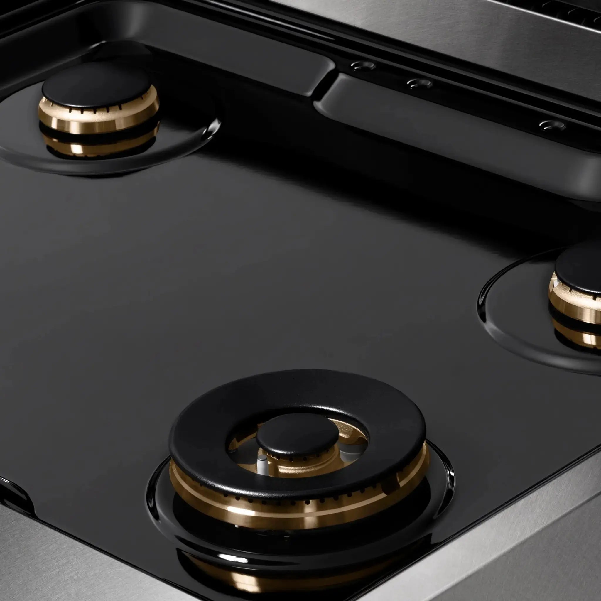 ZLINE 36" Paramount Gas Rangetop DuraSnow® Stainless Steel Champagne Bronze SRTSZ-36-CB by Farmhouse Kitchen and Bath