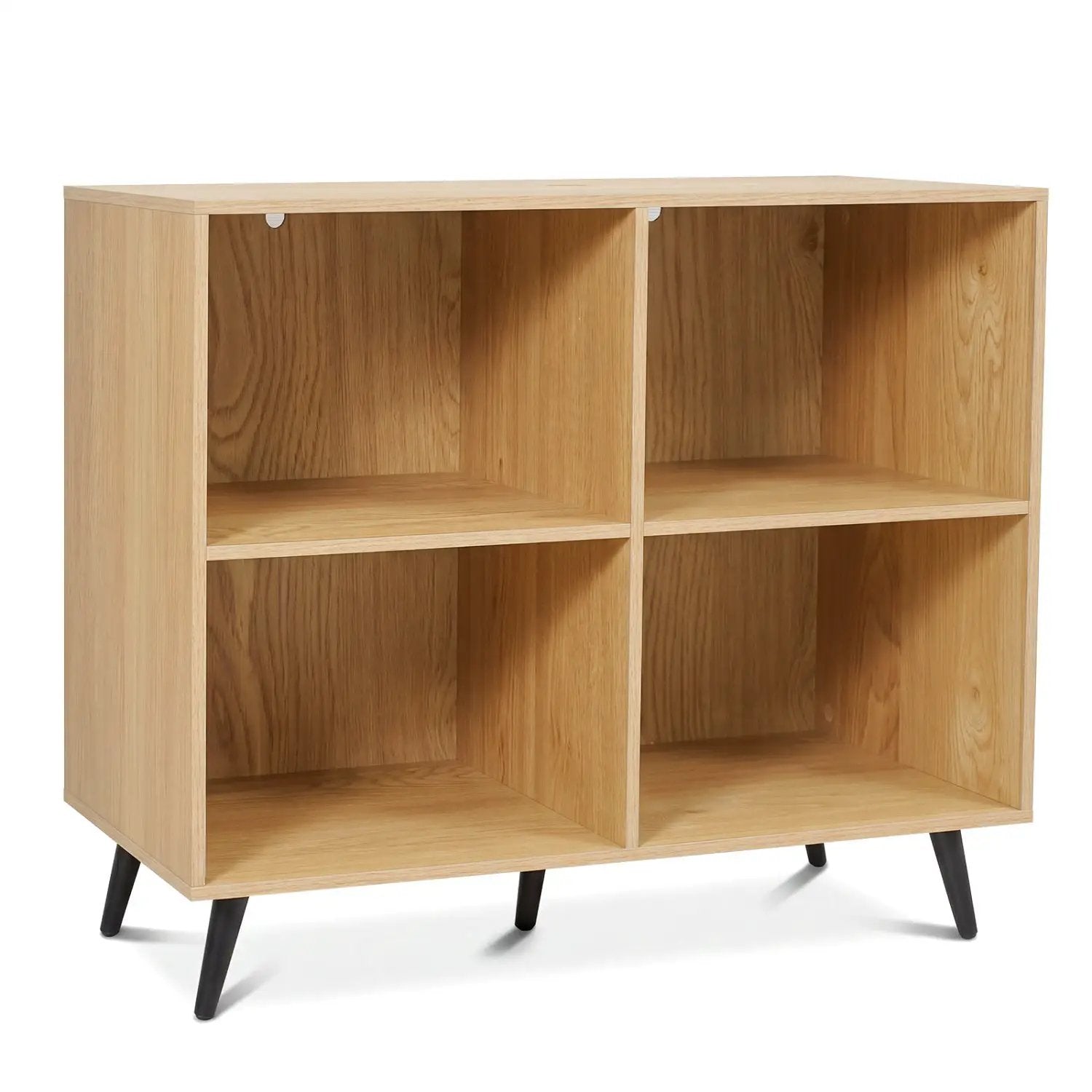 4-Cube Bookshelf with Metal Legs - White by DirectDeals