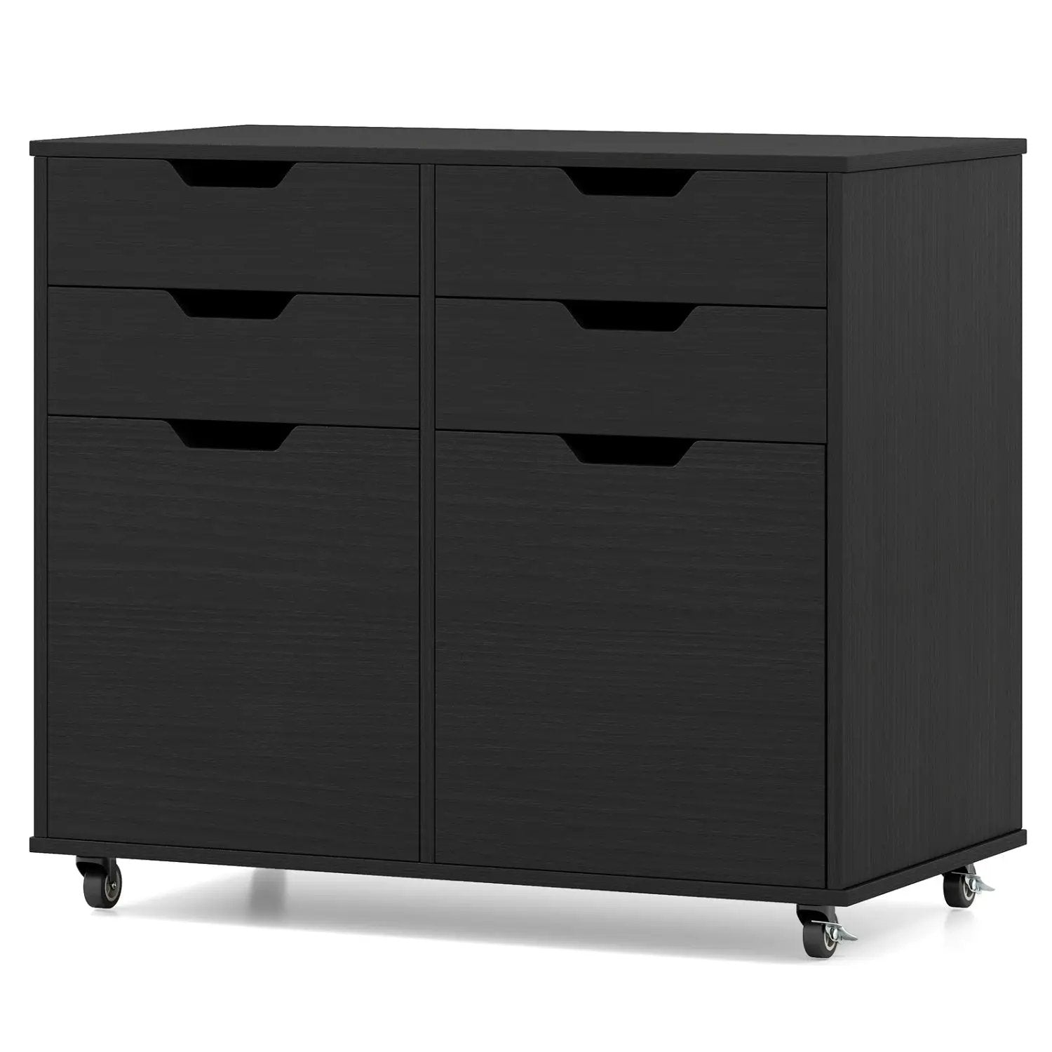 4 Drawer File Cabinet with Wheels for Home Office Organization by DirectDeals