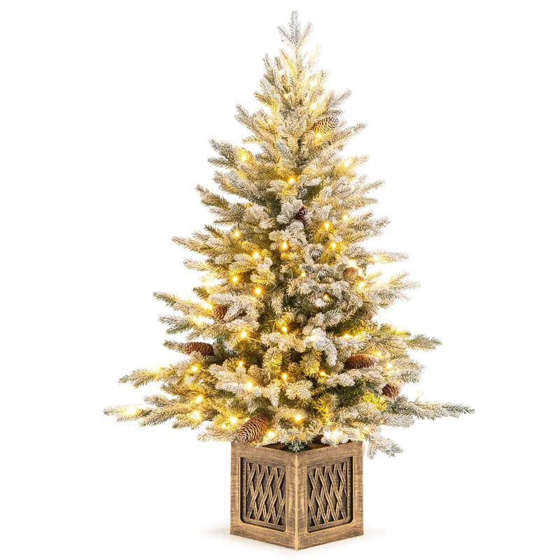 4 FT Pre-lit Artificial Entrance Christmas Tree 100 LED Lights by DirectDeals