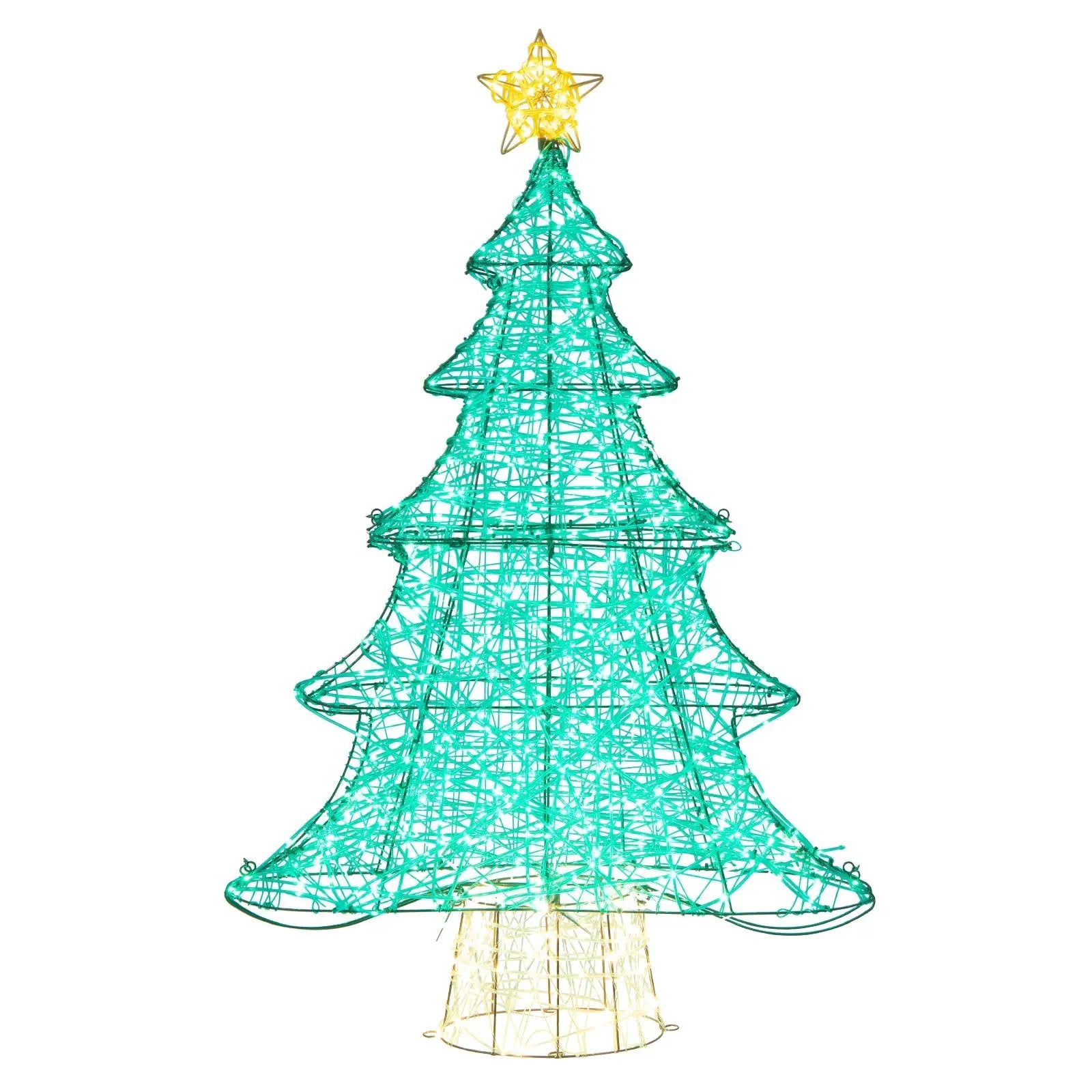 4 Feet Lighted Artificial Christmas Tree with 520 LED Lights and Top Star by DirectDeals